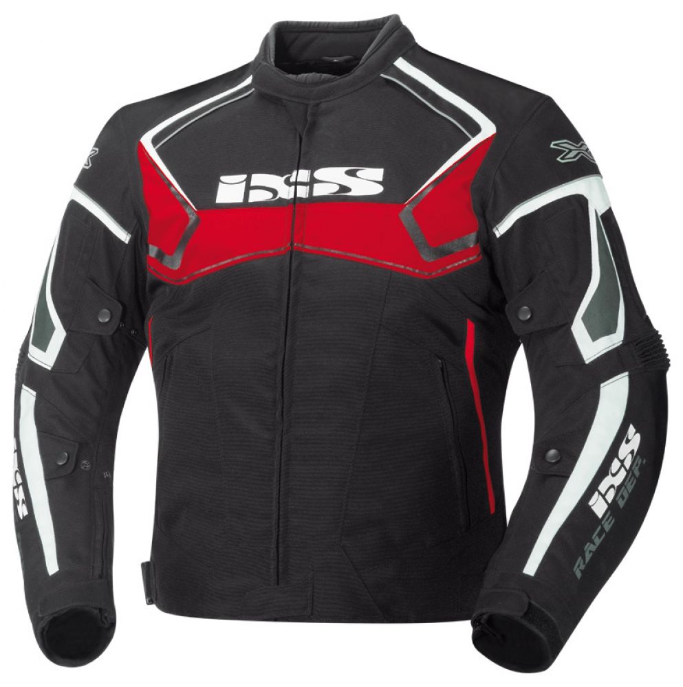 Motorradjacke IXS Activo schwarz-rot-weiss Herren Motorradjacke IXS Activo schwarz-rot-weiss Herren