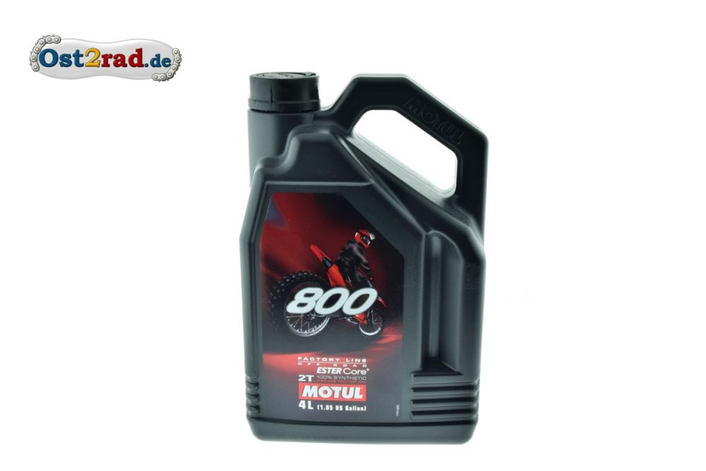 Motul 800 vollsynthetisches 2-takt Öl mit Ester, 4 Liter Kanister Motul 800 vollsynthetisches 2-takt Öl mit Ester, 4 Liter Kanister