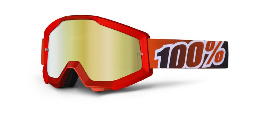 MX Brille Crossbrille rot-orange verspiegelt MX Brille Crossbrille rot-orange verspiegelt