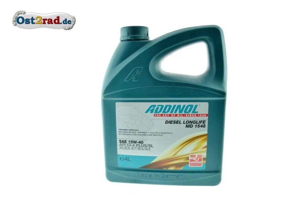 Öl Diesel Longlife Addinol Kanister MD 1548 4L Öl Diesel Longlife Addinol Kanister MD 1548 4L