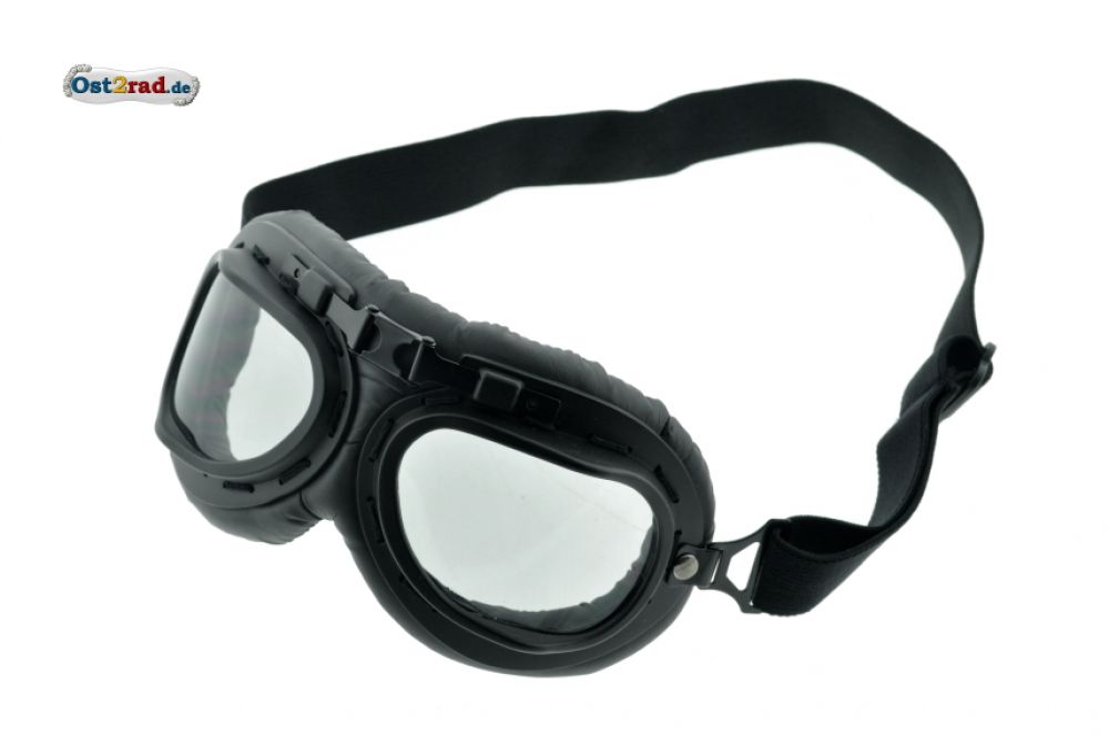 Brille Oldtimer Motorrad Motorradbrille Pilotenbrille schwarz AWO RT BK350 Brille Oldtimer Motorrad Motorradbrille Pilotenbrille schwarz AWO RT BK350