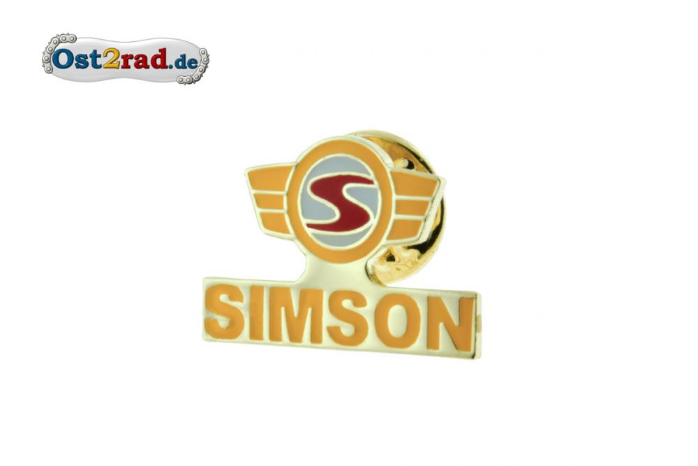 Pin SIMSON Logo Yellow Red