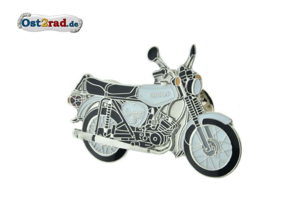 Pin SIMSON S51 white