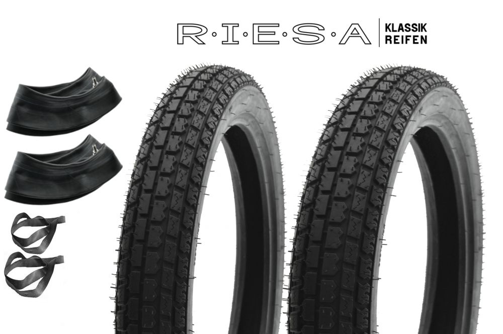 Reifensatz RIESA für Jawa175 Typ 356 3,00-16 und 3,25-16 Originalprofil Reifensatz RIESA für Jawa175 Typ 356 3,00-16 und 3,25-16 Originalprofil