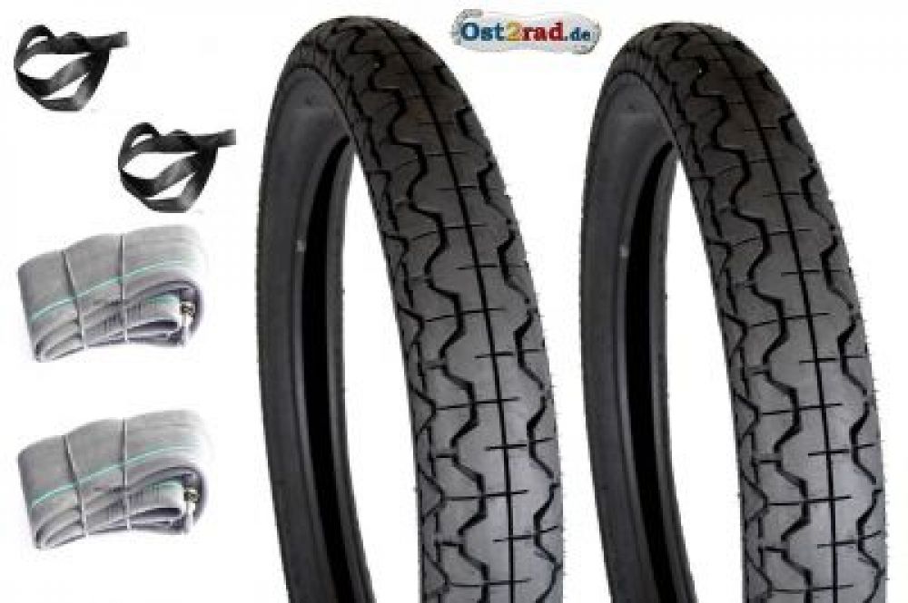 Tyre set Mitas, JAWA, CZ 350, 3,25 / 3,50 - 16 with tube Tyre set Mitas, JAWA, CZ 350, 3,25 / 3,50 - 16 with tube