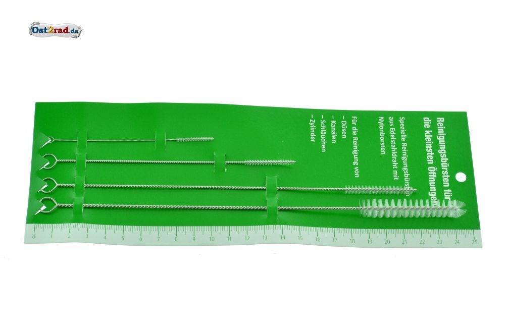 Reinigungsbürsten Set für Düsen, Vergaser, Zylinder, kleine Durchmesser Reinigungsbürsten Set für Düsen, Vergaser, Zylinder, kleine Durchmesser