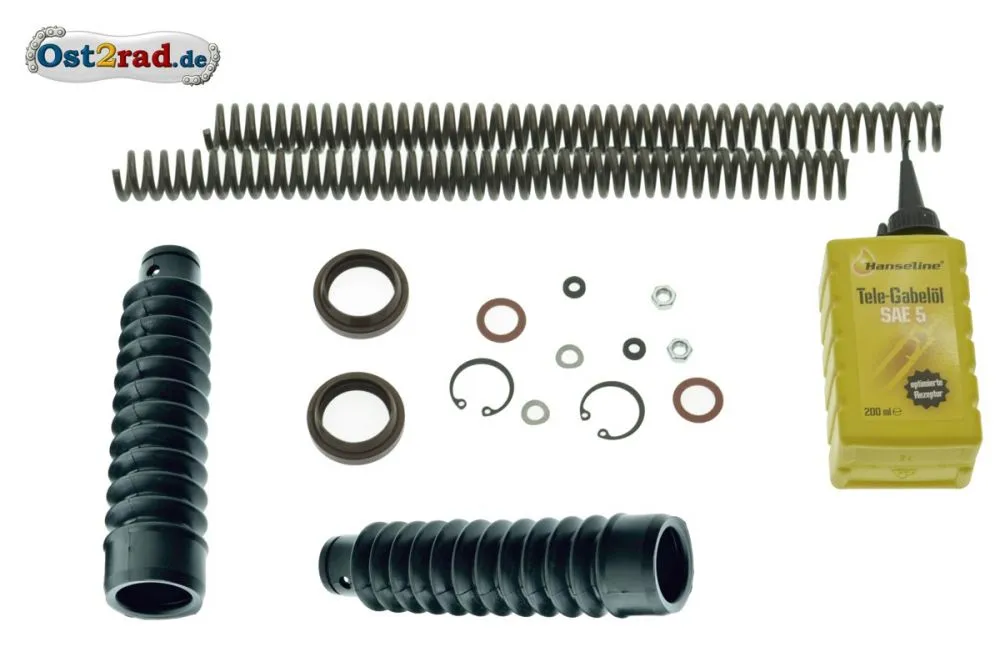 Reparaturset Telegabel für Simson S51E Enduro 17-Teile MIT BALG Reparaturset Telegabel für Simson S51E Enduro 17-Teile MIT BALG