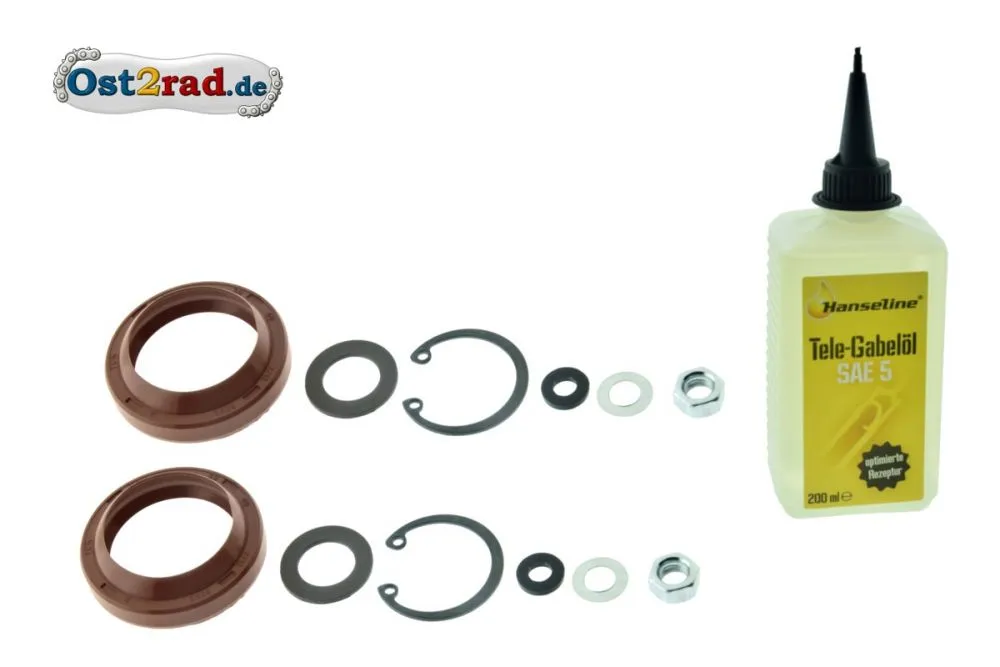 S50 S51 SR50, Reparatur Satz Telegabel Kleinteile mit ÖL für Simson S50 S51 SR50, Reparatur Satz Telegabel Kleinteile mit ÖL für Simson
