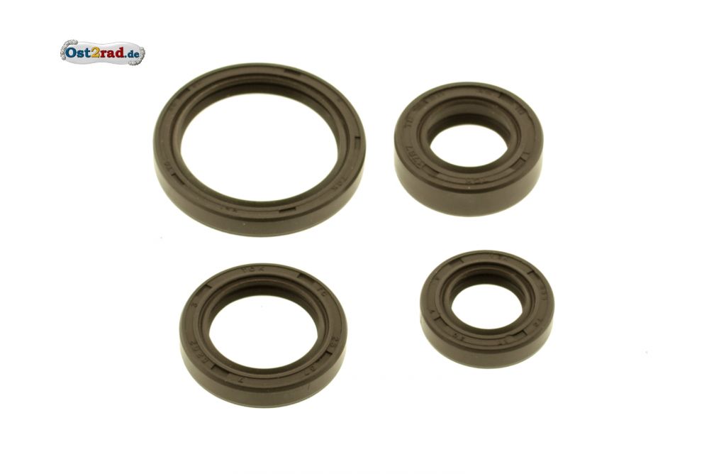 Satz Wellendichtringe Motor und Getriebe passend für MZ BK350 FKM braun Satz Wellendichtringe Motor und Getriebe passend für MZ BK350 FKM braun