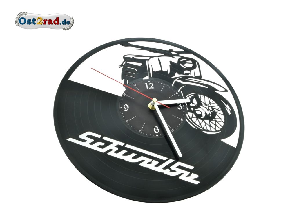 Schallplattenuhr Wanduhr Schwalbe volle Platte Schallplattenuhr Wanduhr Schwalbe volle Platte