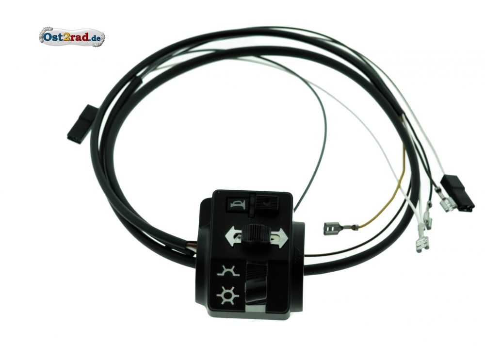 Schalterkombination kompl. m. Kabel Flachlenker OHNE LICHTHUPE S53 S83 Schalterkombination kompl. m. Kabel Flachlenker OHNE LICHTHUPE S53 S83