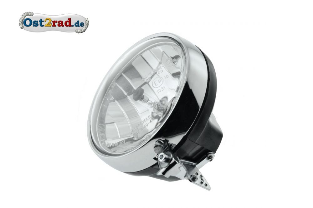 Scheinwerfer Halogen H4 KLARGLAS für Simson S51 S70 S50 mit Standlicht und Prüfzeichen Scheinwerfer Halogen H4 KLARGLAS für Simson S51 S70 S50 mit Standlicht und Prüfzeichen