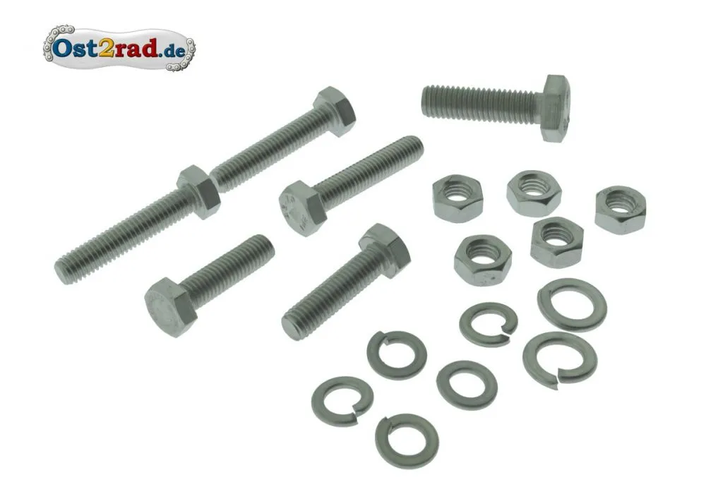 Schraubensatz Fahrgestell Auspuffanlage TS 250 250/1 - Edelstahl Schraubensatz Fahrgestell Auspuffanlage TS 250 250/1 - Edelstahl