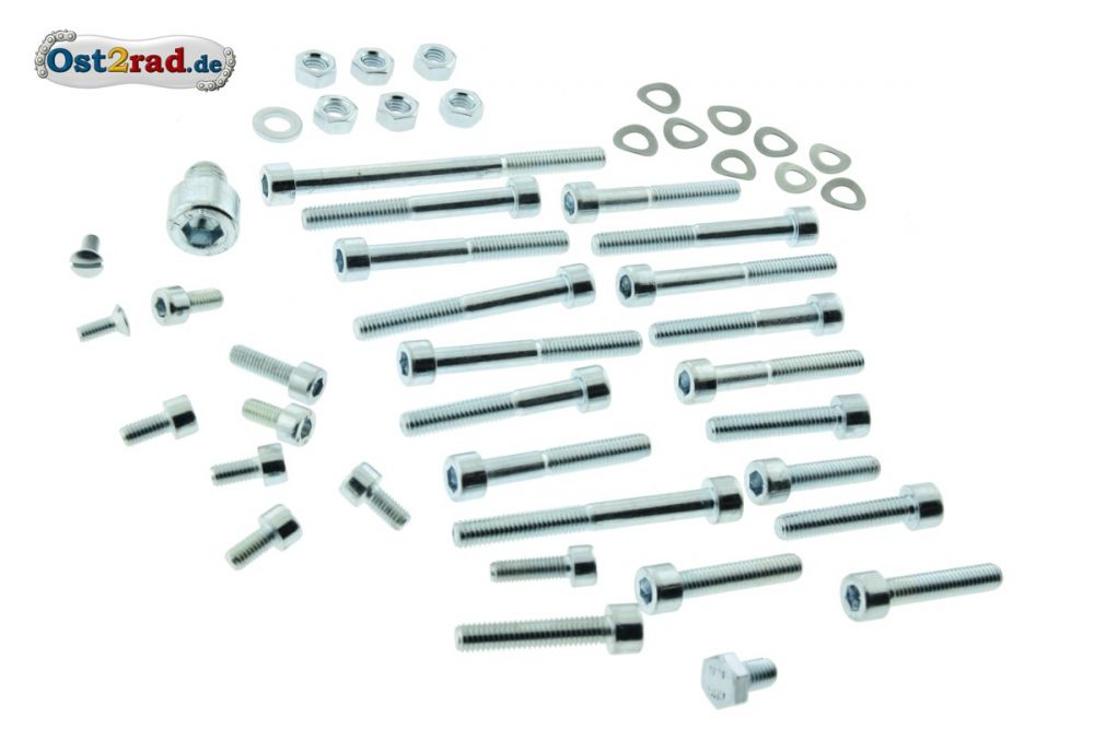 Schraubensatz Motor Schwalbe KR51/1 Innensechskant 47-teilig Schraubensatz Motor Schwalbe KR51/1 Innensechskant 47-teilig