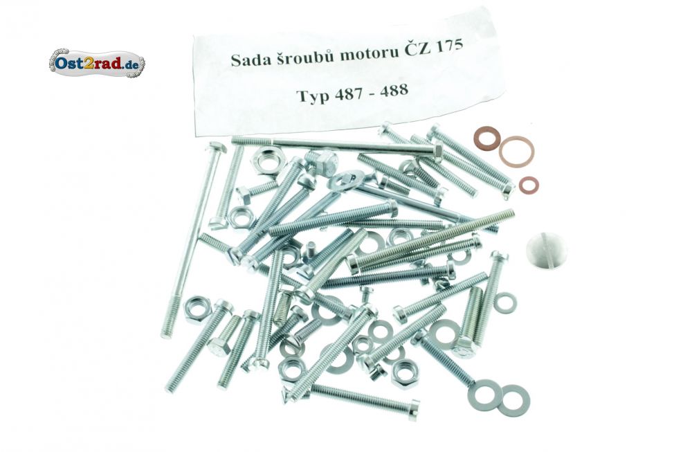 Schraubensatz Motor CZ 125 175 Typ 487 488 Schraubensatz Motor CZ 125 175 Typ 487 488