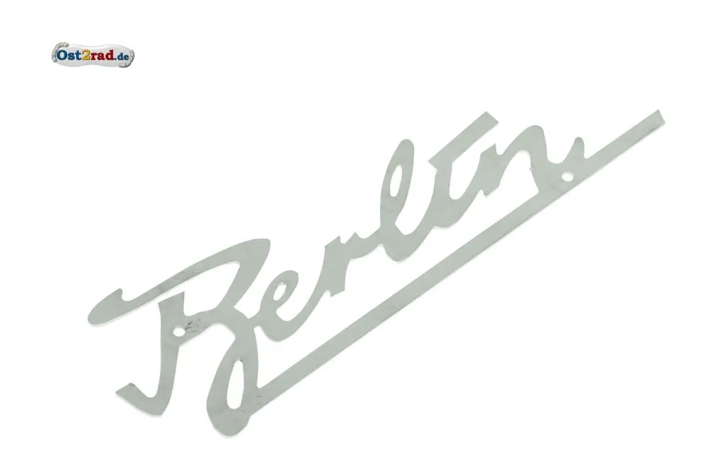 Schriftzug Berlin Edelstahl IWL Berliner Roller Schriftzug Berlin Edelstahl IWL Berliner Roller