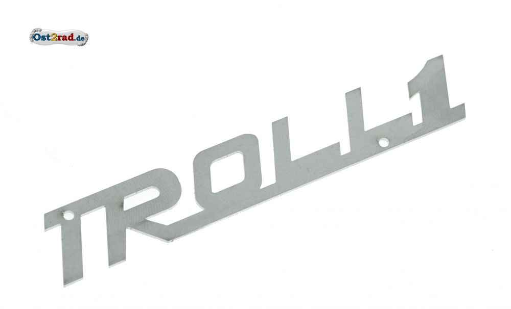 Schriftzug Troll1 Edelstahl IWL Troll Schriftzug Troll1 Edelstahl IWL Troll