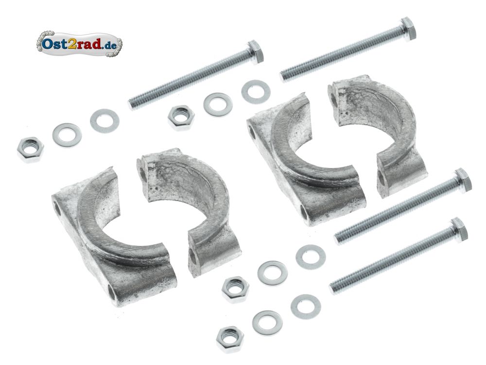 2x Set Schutzblechhalter Klemmbrücken für Simson S50 S51 SR50 2x Set Schutzblechhalter Klemmbrücken für Simson S50 S51 SR50