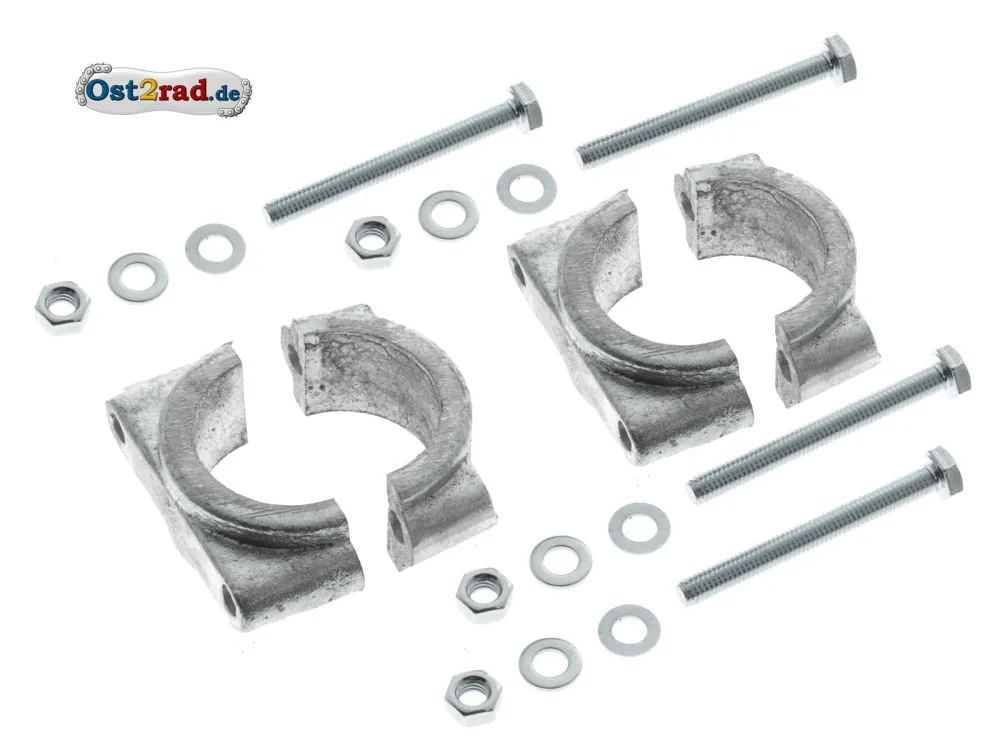 2x Set Schutzblechhalter Klemmbrücken für Simson S50 S51 SR50 2x Set Schutzblechhalter Klemmbrücken für Simson S50 S51 SR50