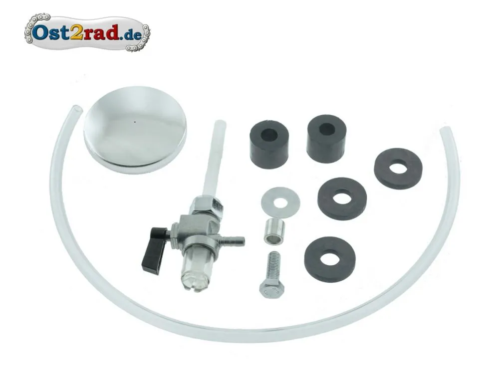 Set Anbauteile Tank für Simson S50 S51, Tankdeckel Benzinhahn Gummis Set Anbauteile Tank für Simson S50 S51, Tankdeckel Benzinhahn Gummis