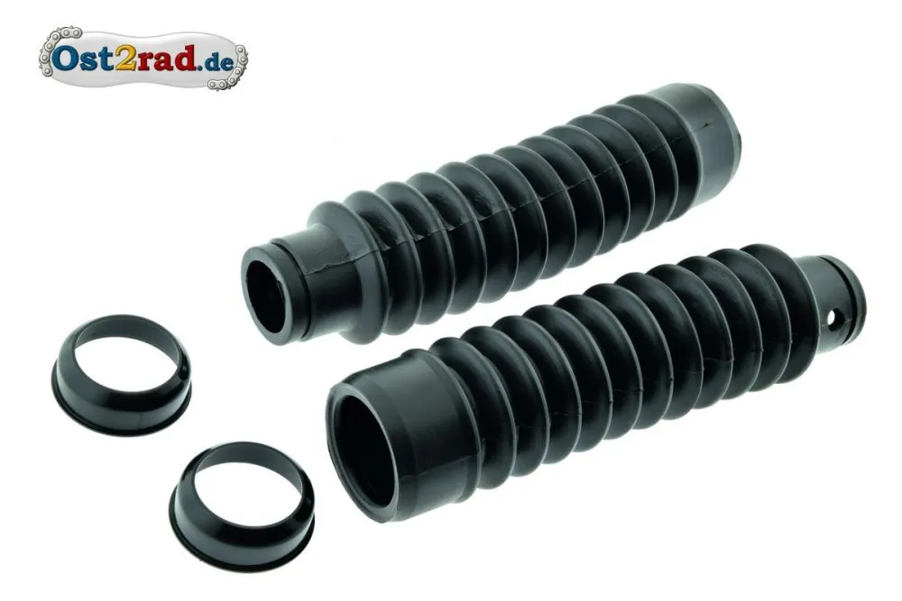 SET Faltenbalg und Abdeckkappen Telegabel SIMSON S50 S51 SR50 SET Faltenbalg und Abdeckkappen Telegabel SIMSON S50 S51 SR50
