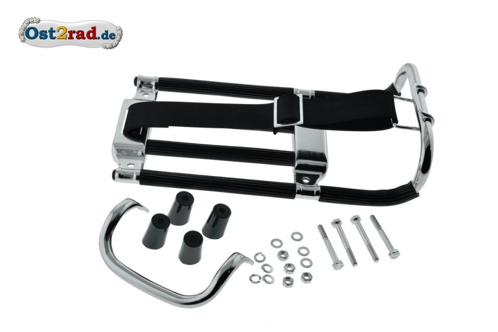 SET Gepäckträger mit Aufbockgriff + Kleinteile KR51 SCHWARZE DISTANZSTÜCKE SET Gepäckträger mit Aufbockgriff + Kleinteile KR51 SCHWARZE DISTANZSTÜCKE