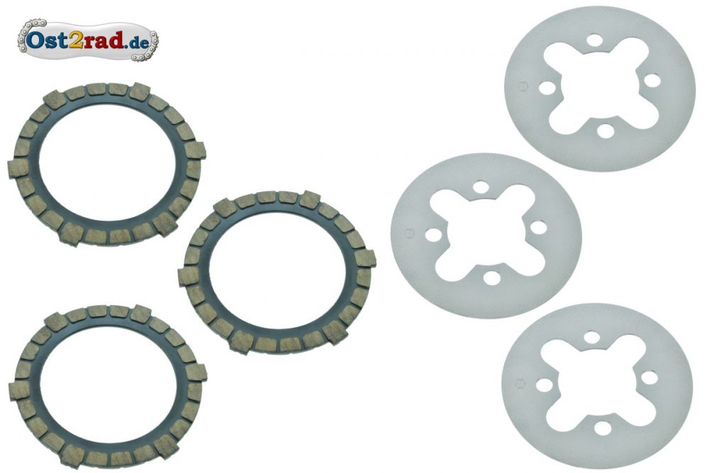 SET Kupplungsteile Regenerierung - 3x Kupplungsscheiben, 3x Kupplungslamellen - für SR2, KR50, SR4-1, SR2E SET Kupplungsteile Regenerierung - 3x Kupplungsscheiben, 3x Kupplungslamellen - für SR2, KR50, SR4-1, SR2E