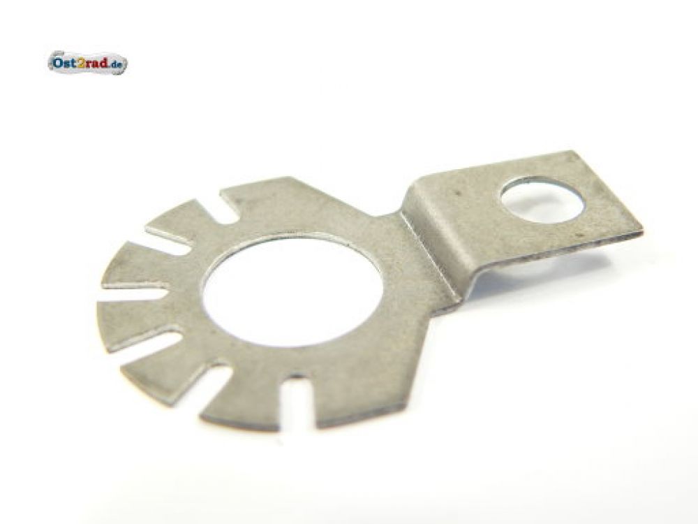 Fuse metal sheet for compression spring cap (clutch) MZ ES, TS 125, 150 Fuse metal sheet for compression spring cap (clutch) MZ ES, TS 125, 150