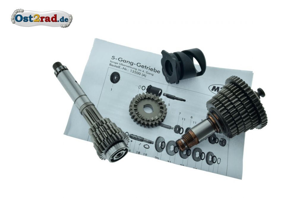 5-Gang Getriebe kurze Übersetzung S51 S53 SR50 KR51/2 5-Gang Getriebe kurze Übersetzung S51 S53 SR50 KR51/2