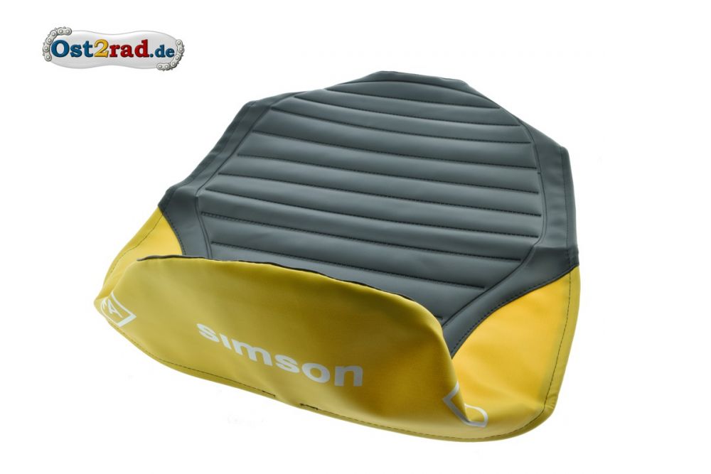 Sitzbankbezug SIMSON S51 schwarz/gelb Sitzbankbezug SIMSON S51 schwarz/gelb