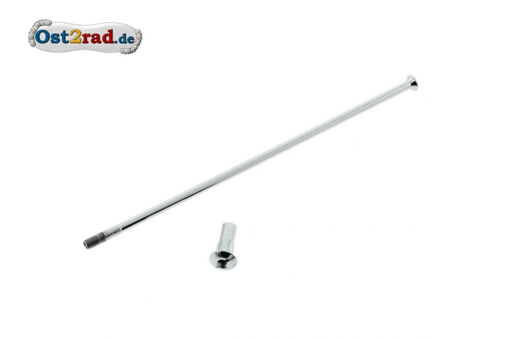 Speiche + Nippel verchromt M4 150mm JAWA 553 554 - 1 Stück