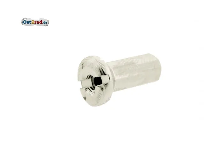 Nippel für Speiche M4 Edelstahl-Optik, Länge 18mm