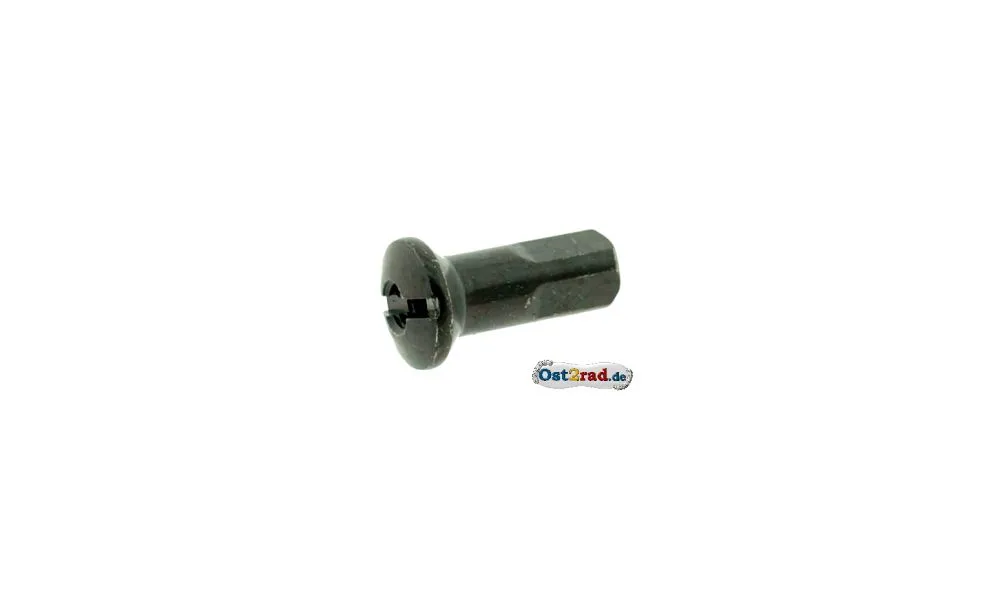 Nippel für Speiche M4 schwarz, Länge 18mm Nippel für Speiche M4 schwarz, Länge 18mm