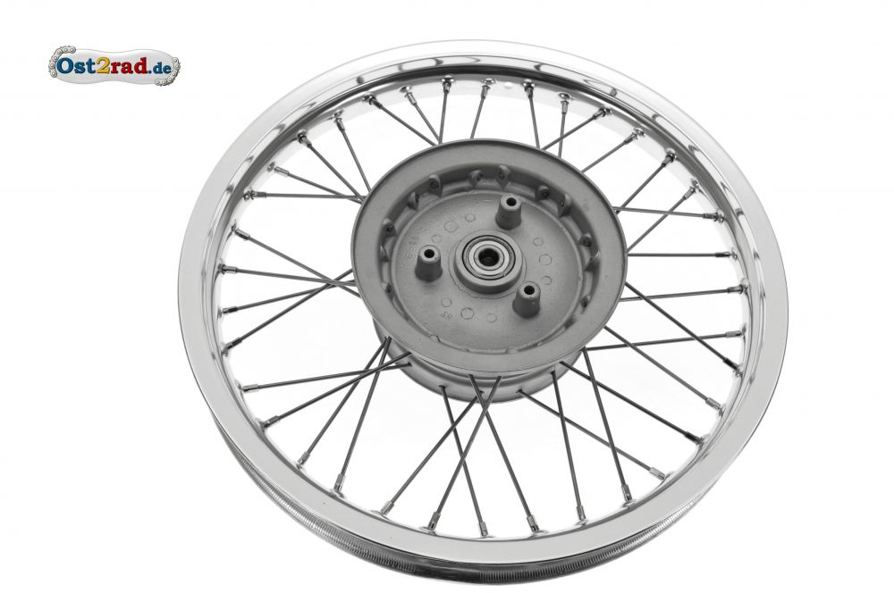 Speichenrad ES 125 150 hinten Alu - Edelstahl komplett Speichenrad ES 125 150 hinten Alu - Edelstahl komplett