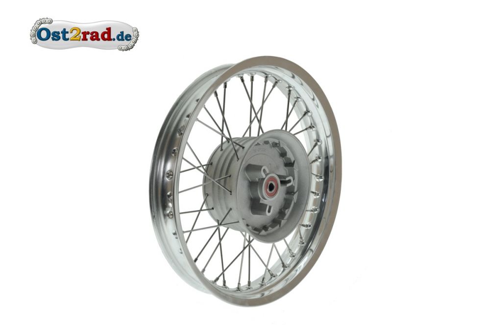 Speichenrad hinten komplett für MZ ETZ 251 301 Alu - Edelstahl Speichenrad hinten komplett für MZ ETZ 251 301 Alu - Edelstahl