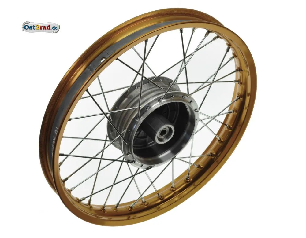 Speichenrad 1,50x16 Zoll Felge GOLD Speichen CHROM KR S50 S51 SR4- S53 Speichenrad 1,50x16 Zoll Felge GOLD Speichen CHROM KR S50 S51 SR4- S53