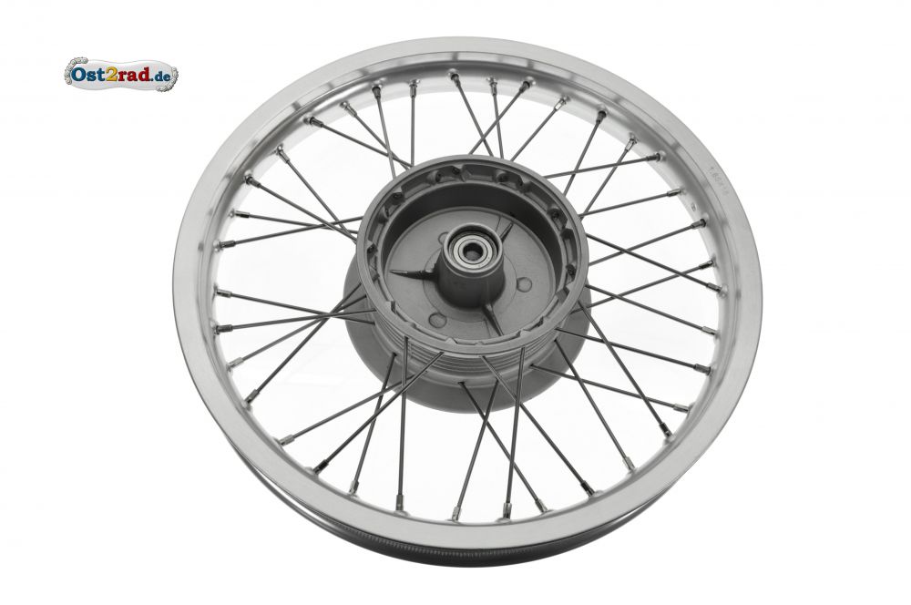 Speichenrad TS 125 150 hinten Alu - Edelstahl komplett Speichenrad TS 125 150 hinten Alu - Edelstahl komplett