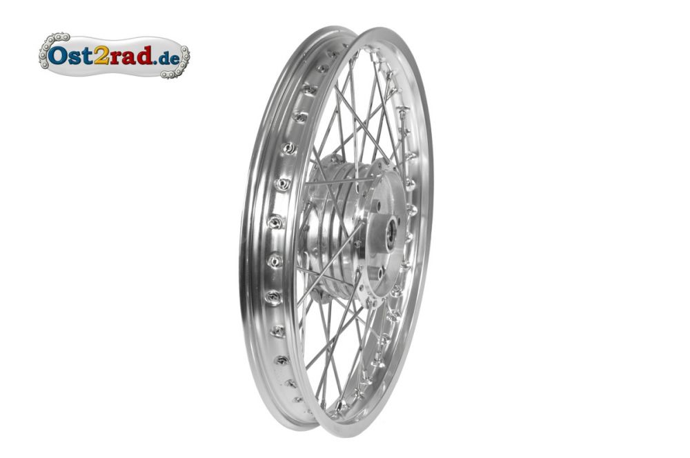Speichenrad VERSTÄRKT 1,50x16 ALU - Edelstahl für Simson KR51 S50 S51 SR4- Speichenrad VERSTÄRKT 1,50x16 ALU - Edelstahl für Simson KR51 S50 S51 SR4-