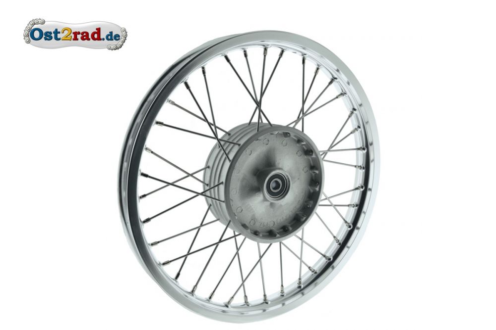 Speichenrad vorn TS und ETZ 125 150 250 neu eingespeicht 1,60x18 Speichenrad vorn TS und ETZ 125 150 250 neu eingespeicht 1,60x18