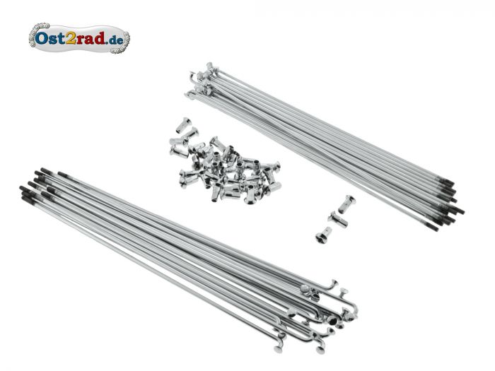 Speichensatz Jawa Perak hinten chrom M3,5 Speichensatz Jawa Perak hinten chrom M3,5