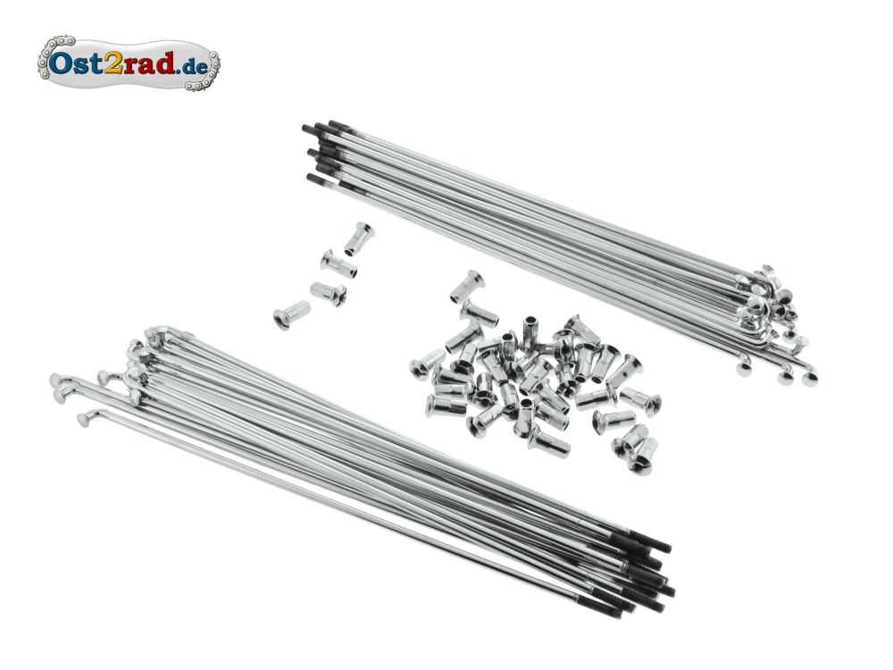 Speichensatz Jawa Perak hinten chrom M4 Speichensatz Jawa Perak hinten chrom M4
