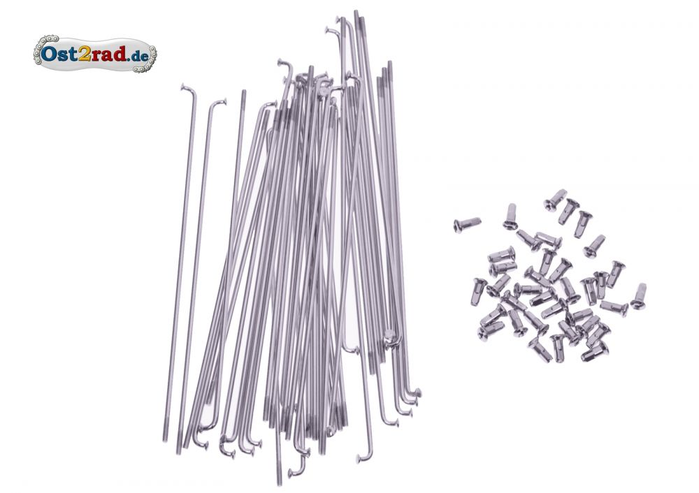 Speichensatz Edelstahl AWO Sport mit Nippel Speichensatz Edelstahl AWO Sport mit Nippel