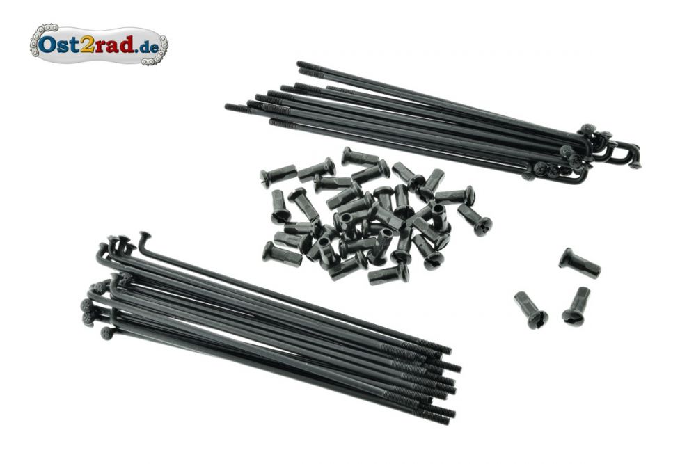 Speichensatz Simson Vogelserie S50 S51 SCHWARZ 16 Zoll - Kleeblatt Speichensatz Simson Vogelserie S50 S51 SCHWARZ 16 Zoll - Kleeblatt