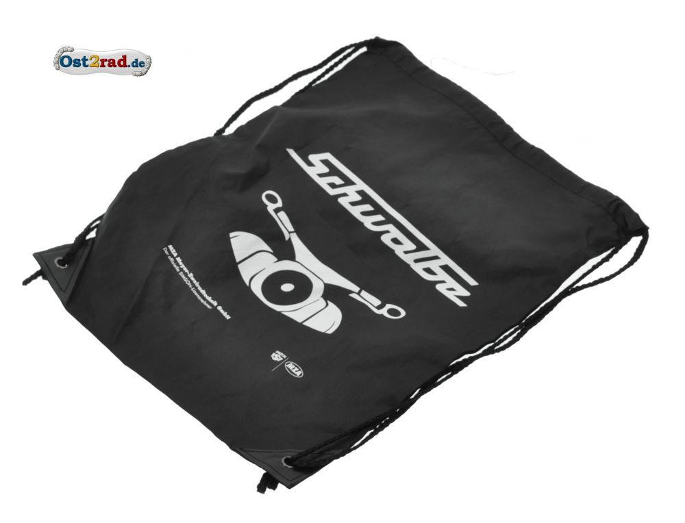 Sportbeutel schwarz Aufdruck SIMSON Schwalbe Frontmotiv Sportbeutel schwarz Aufdruck SIMSON Schwalbe Frontmotiv