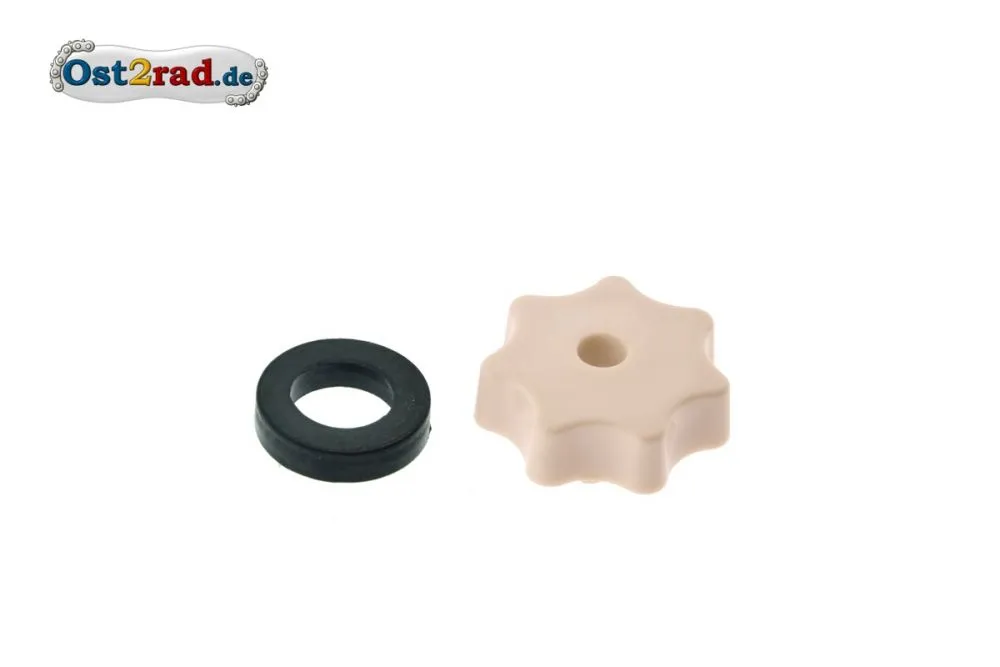 Star knob nut M6 beige Star knob nut M6 beige