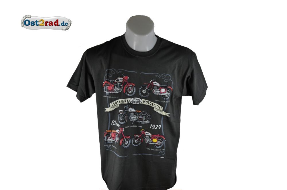 T-Shirt JAWA Legendary Motorcycles grau T-Shirt JAWA Legendary Motorcycles grau