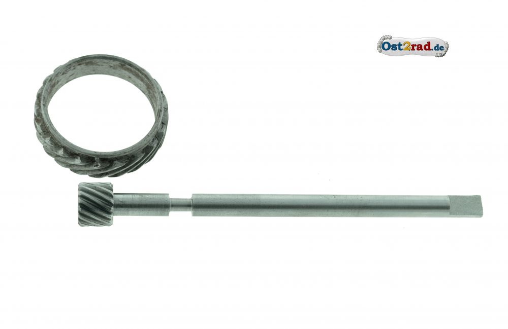 Tachoantrieb Ritzel Schraubenrad passend für MZ ETZ250 Set Tachoantrieb Ritzel Schraubenrad passend für MZ ETZ250 Set