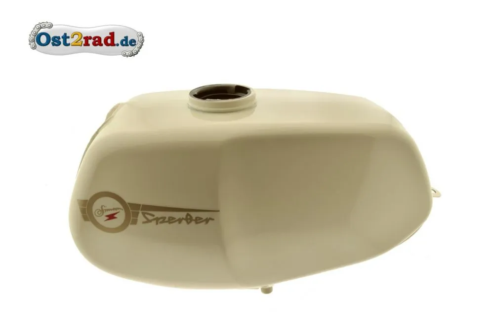 Tank Alabaster-Weiß, Kraftstoffbehälter für Simson Habicht Sperber, versiegelt Tank Alabaster-Weiß, Kraftstoffbehälter für Simson Habicht Sperber, versiegelt