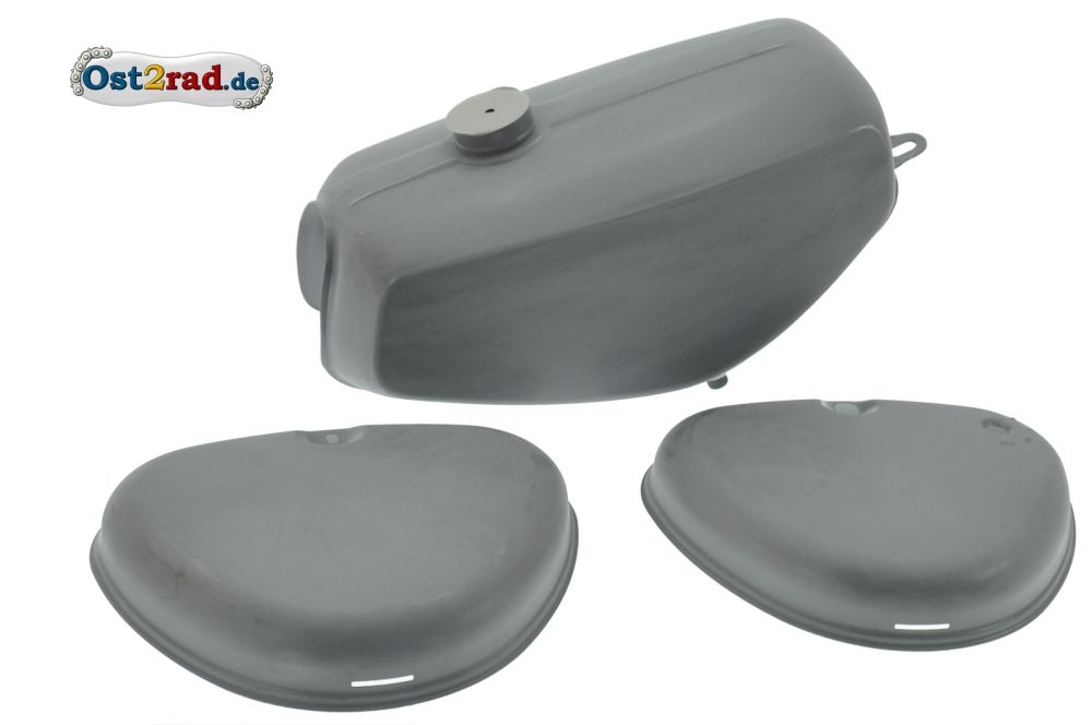 Tank Set mit Seitendeckel für Simson S51 S70 grundiert, innen versiegelt, Originalmaße Tank Set mit Seitendeckel für Simson S51 S70 grundiert, innen versiegelt, Originalmaße