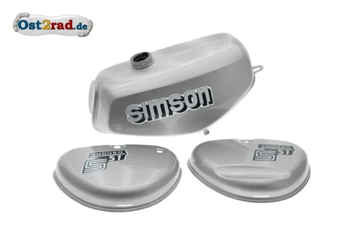 2.WAHL Tank Set S51E ENDURO silber, innen versiegelt